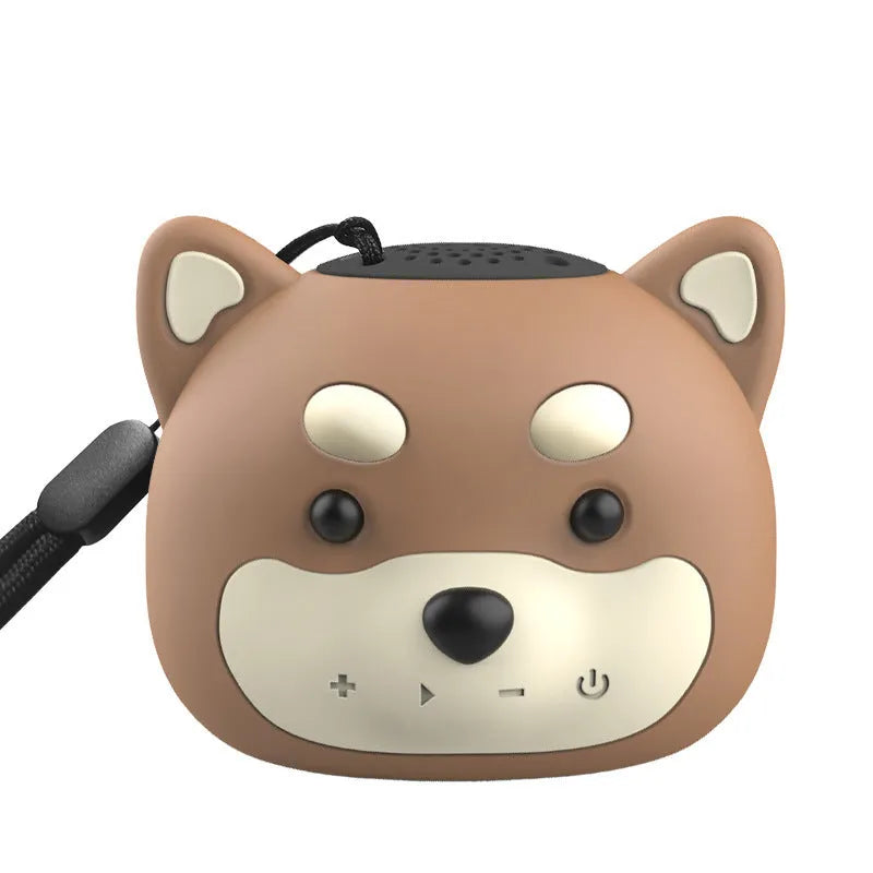 Cartoon cute owl Bluetooth speaker made of ABS silicone in brown colour