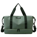 Women's large capacity travel duffle bag with separate shoes compartment, waterproof Oxford cloth, available in multiple colours