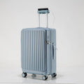 New ABS PC front-opening 20-inch business suitcase in dark night black with universal wheels