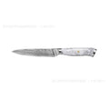 Damascus pattern VG10 steel chef knife with 21cm blade and modern handle