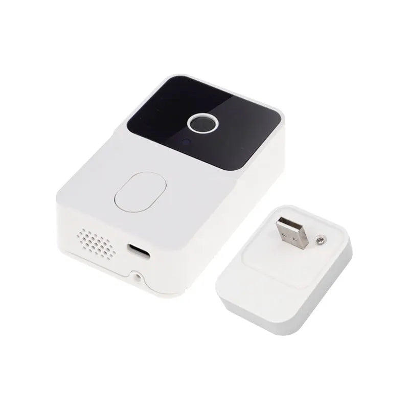 Intelligent visual doorbell with WiFi video intercom, night vision, 300000-pixel camera, black or white