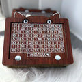 Wooden digital coin bank with retro design and modern simplicity styling