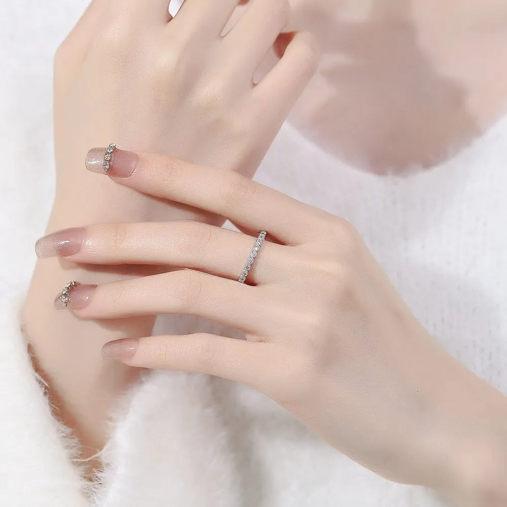 Geometric diamond tail ring with open mouth design in copper with electroplated finish