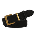 Ladies' genuine leather belt with alloy pin buckle in quadrilateral style