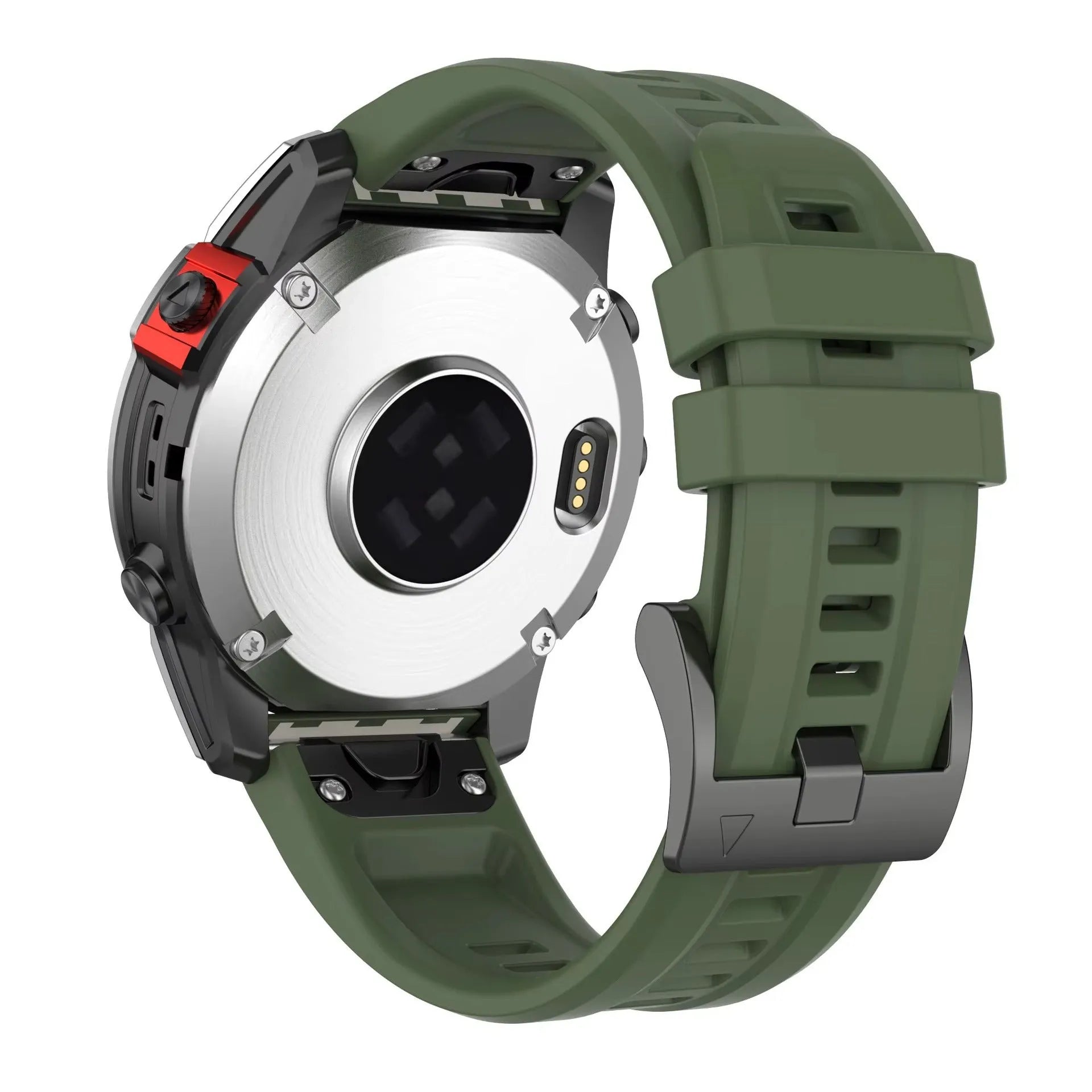 Silicone quick release replacement watch strap for Garmin Fenix 7 in multiple colour options