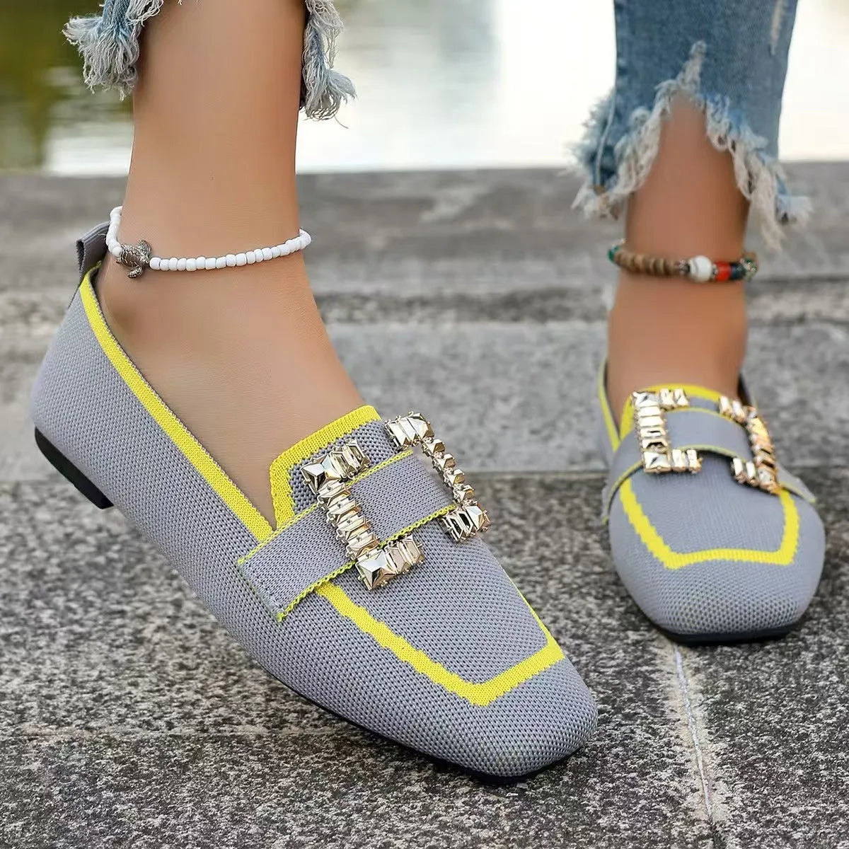 Vintage suede round head loafers for women, flat 1-3cm heel, beige silver green black, sizes 36-43