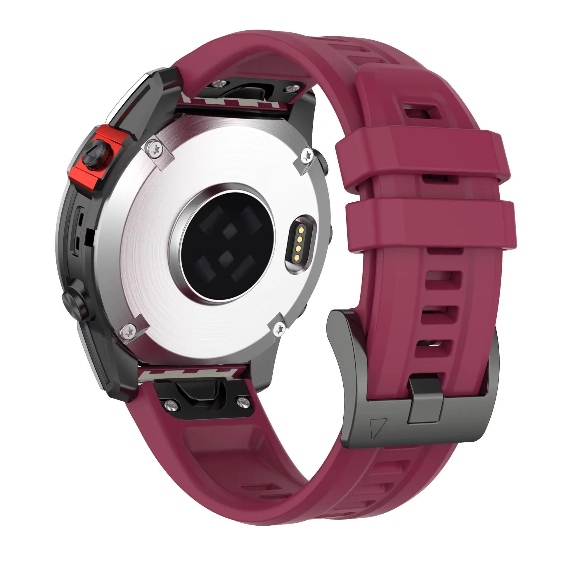 Silicone quick release replacement watch strap for Garmin Fenix 7 in multiple colour options