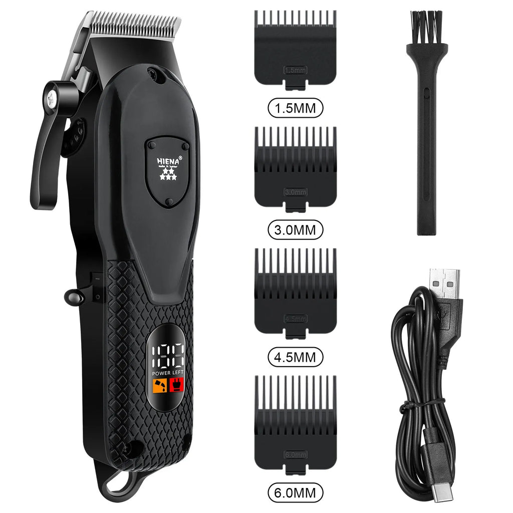 Retro barber electric shaver set rechargeable low noise below 36dB cordless hair clipper multiple colours