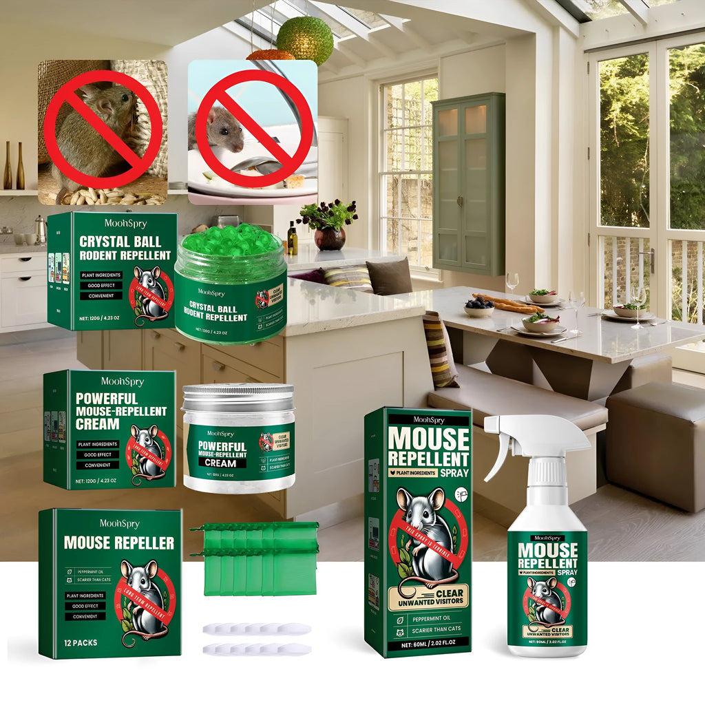 60ml rat repellent spray bottle with natural essential oil formula for home and outdoor rodent control