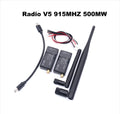 Radio Telemetry V5 500MW data transmission module for UAV and drone communication in black