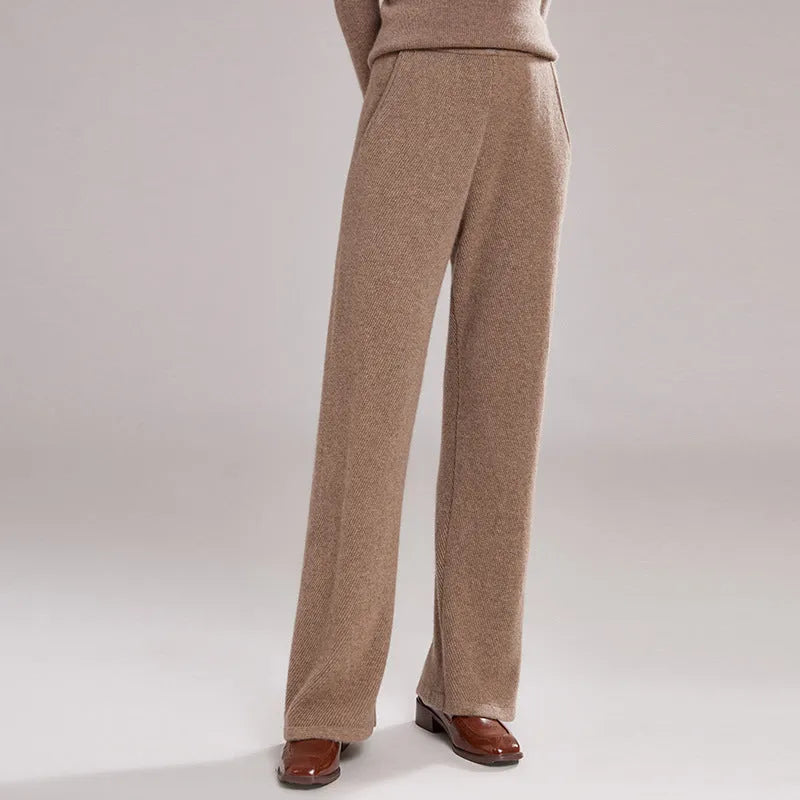 Women's cashmere leggings in five colours with high elasticity and free size fit