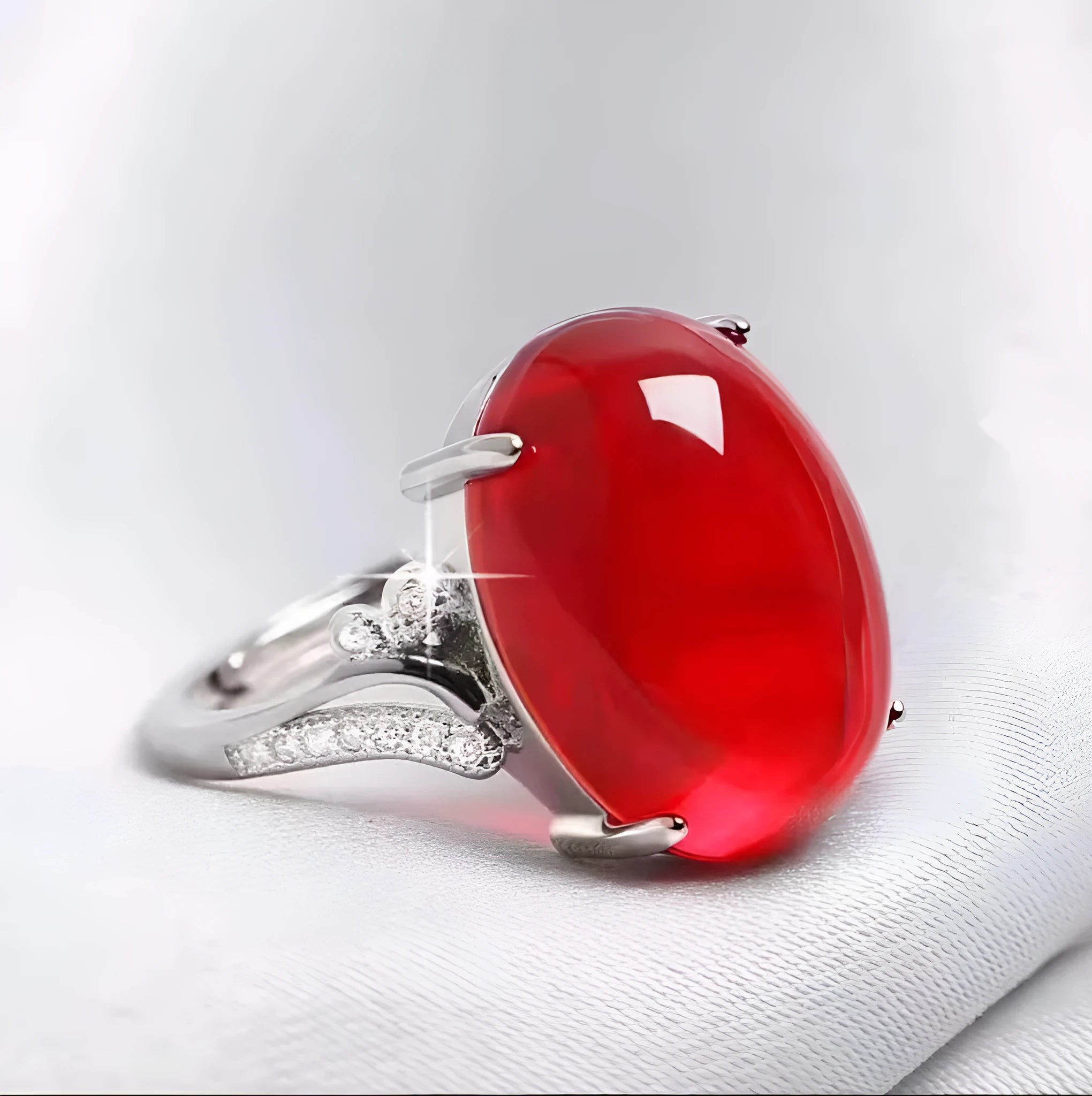 Natural sapphire ring with adjustable opening and geometric ethnic design in five colour options