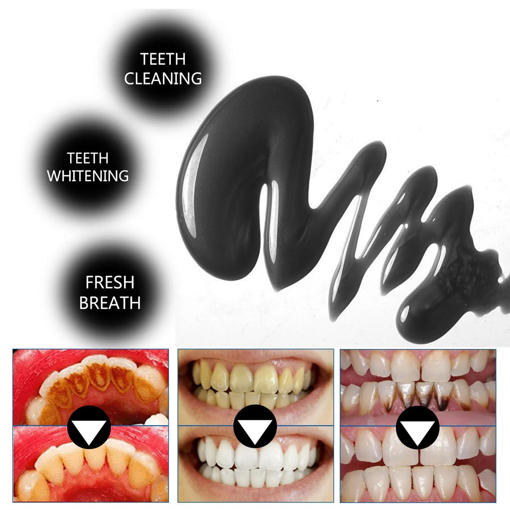 30ml bamboo charcoal bright white toothpaste tube for stain removal and teeth whitening