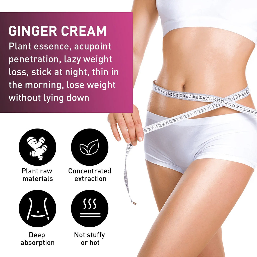 15g jar of Ginger Body Slimming Tightening Cream for weight loss and fat burning.