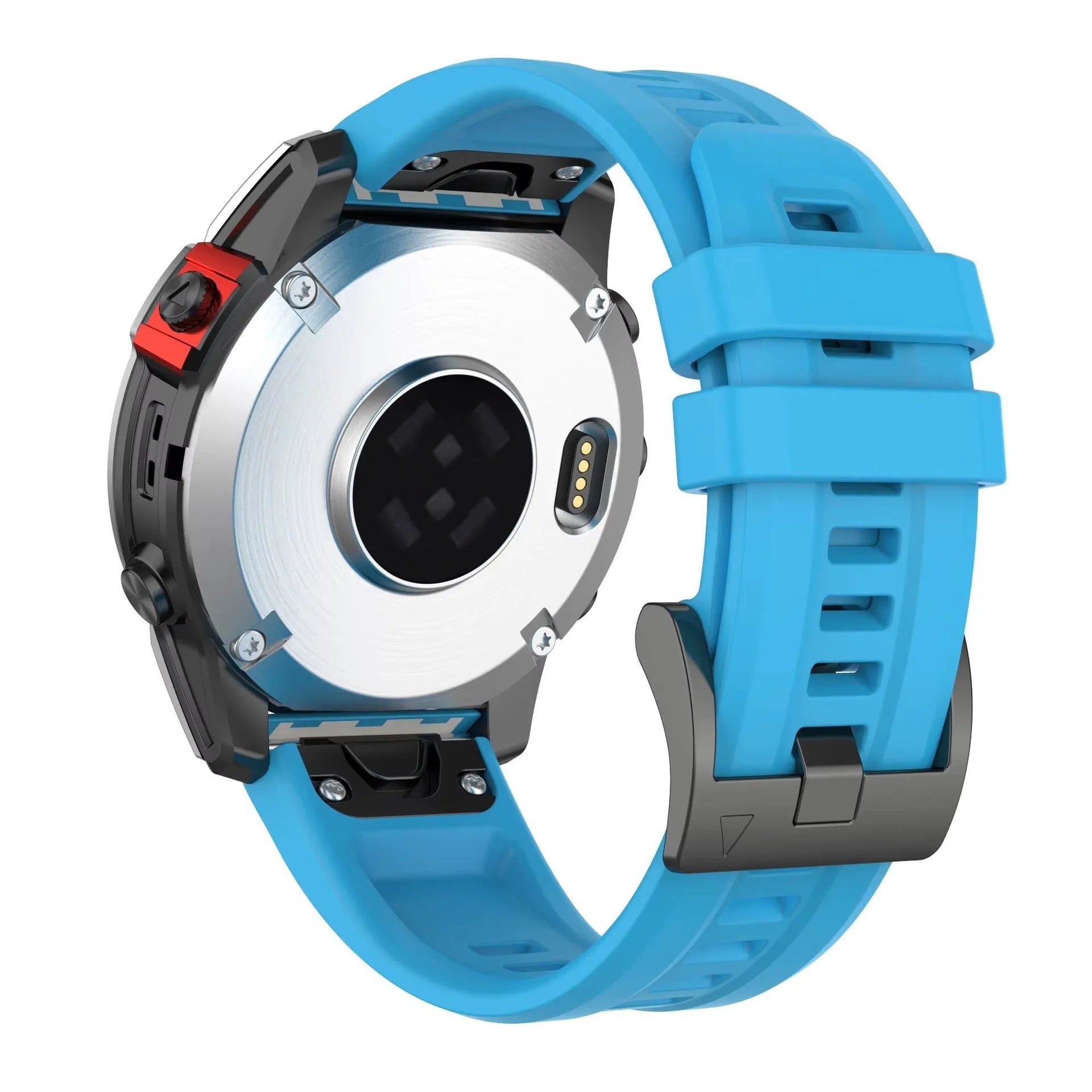 Silicone quick release replacement watch strap for Garmin Fenix 7 in multiple colour options