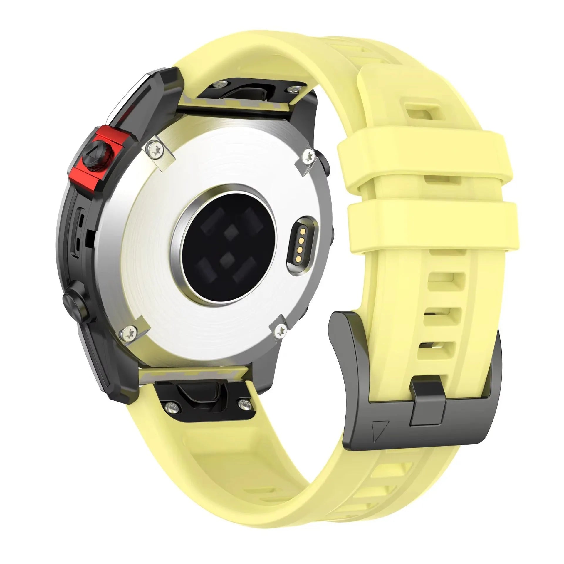 Silicone quick release replacement watch strap for Garmin Fenix 7 in multiple colour options