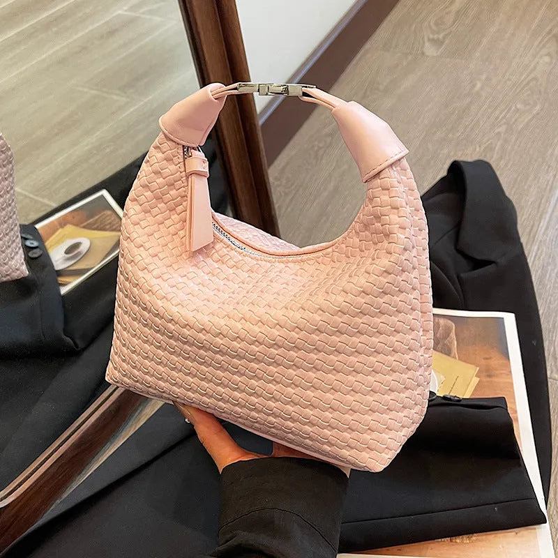 Soft PU messenger bag in bucket shape with document storage and six colour options