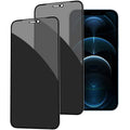 iPhone tempered glass privacy screen protector with matte anti-peeping finish