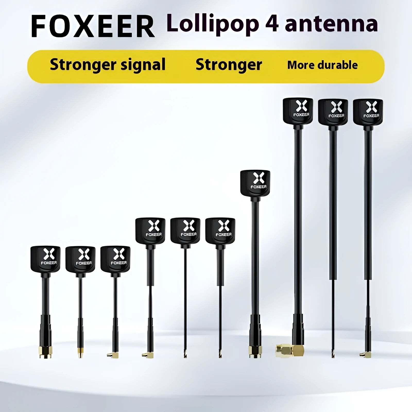 Four Generations Lollipop Antenna UFL 85mm black colour left-handed rotation transmitting receiving machine