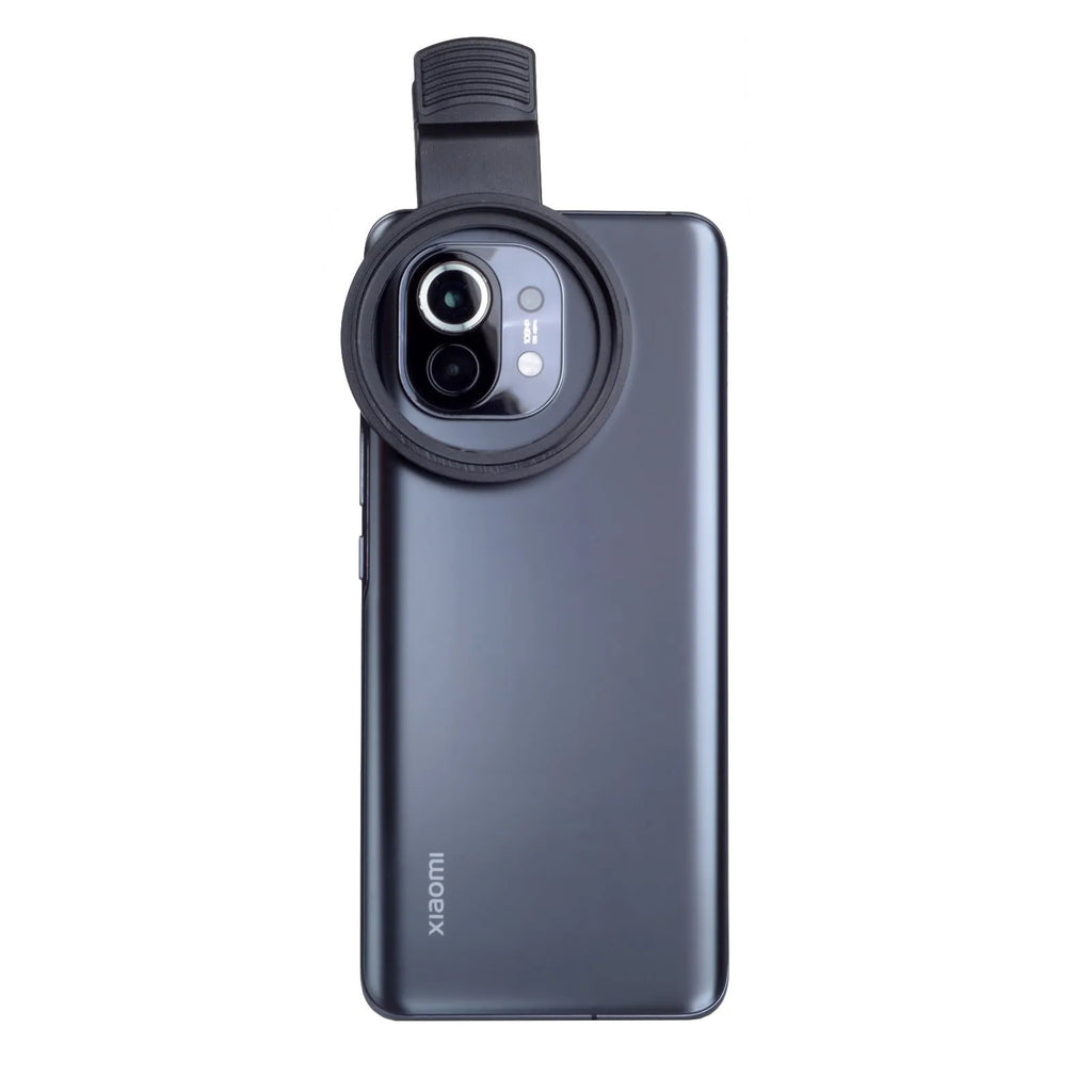 Universal black mobile phone filter clip for 37mm 52mm 67mm filters