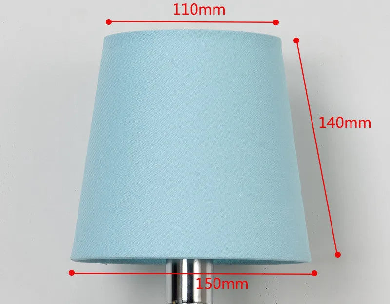 Modern minimalist fabric lampshade with horizontal paste design in multiple colour options