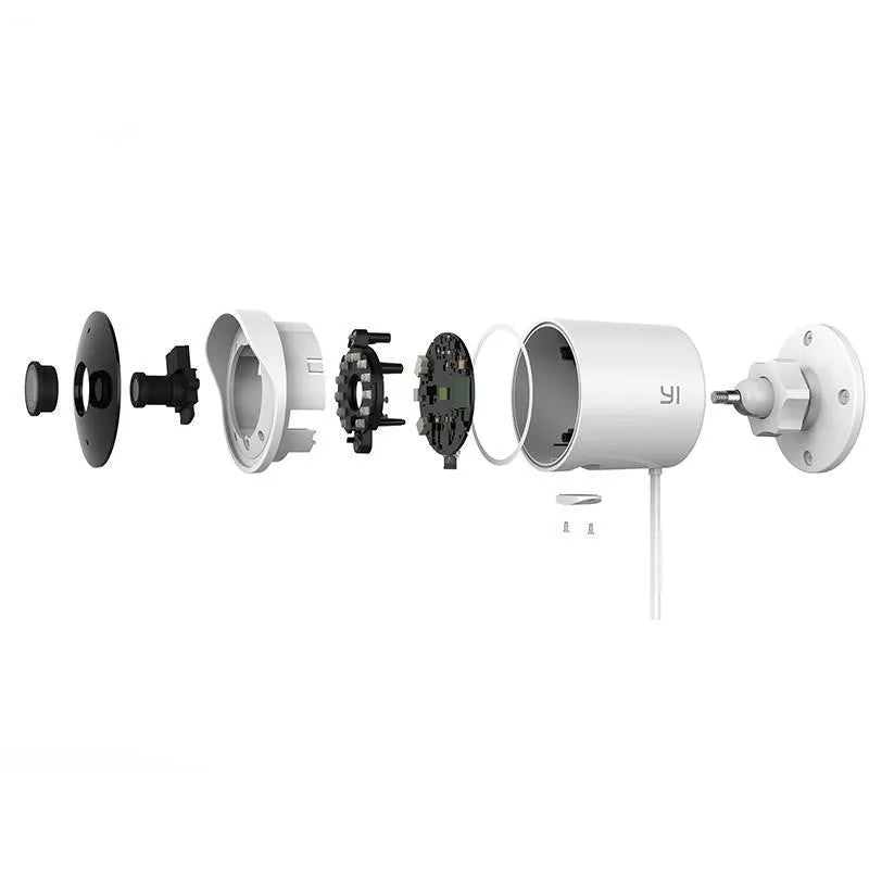 White wireless dome camera with 1080P resolution, 3.6mm lens, and 15 metre infrared night vision