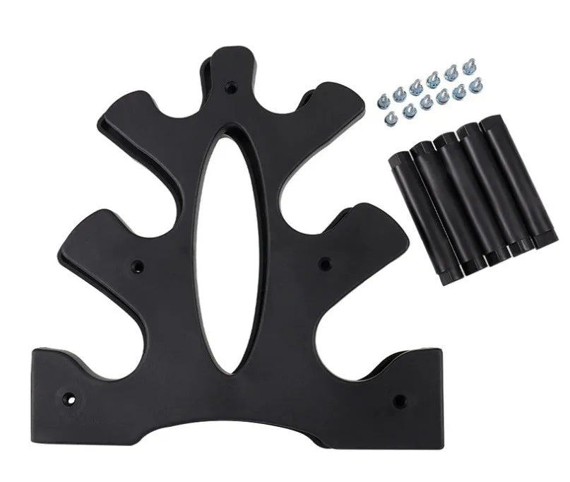PVC dumbbell rack support bracket with removable design for gym equipment organisation