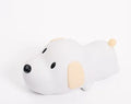 Dull duck LED night light in ABS and silica gel, 124.5mm x 76.5mm x 110mm, USB charging bedside lamp for kids' room