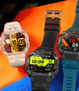Smart watch with Bluetooth calling heart rate monitoring and music control in black colour
