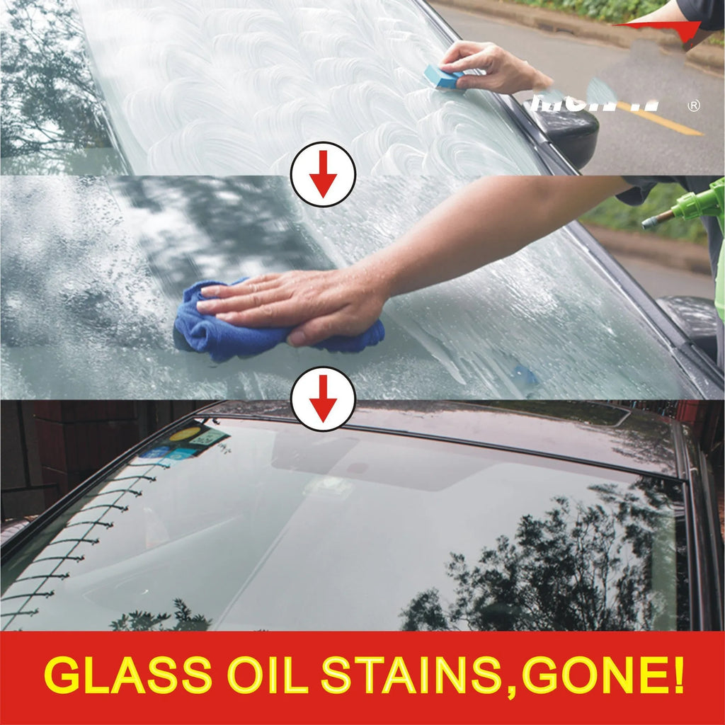 15ml white bottle of car glass anti-fog spray with English packaging for rain repellent treatment