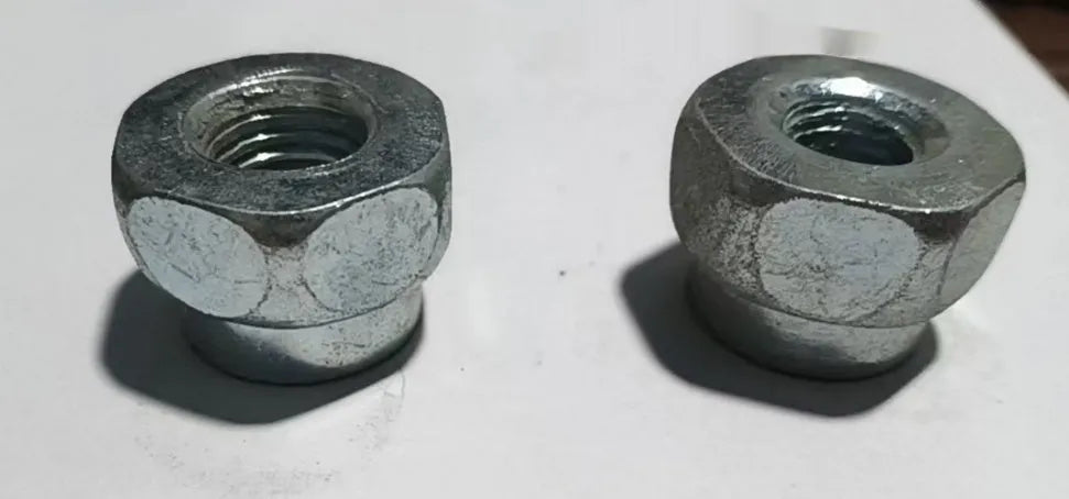 Aluminium screw mower head for brush cutter attachment with visible thread.