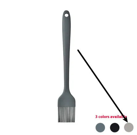 12-piece black silicone kitchen utensil set including spatula, spoon, and claw tools in a rotating storage bucket on a kitchen counter.
