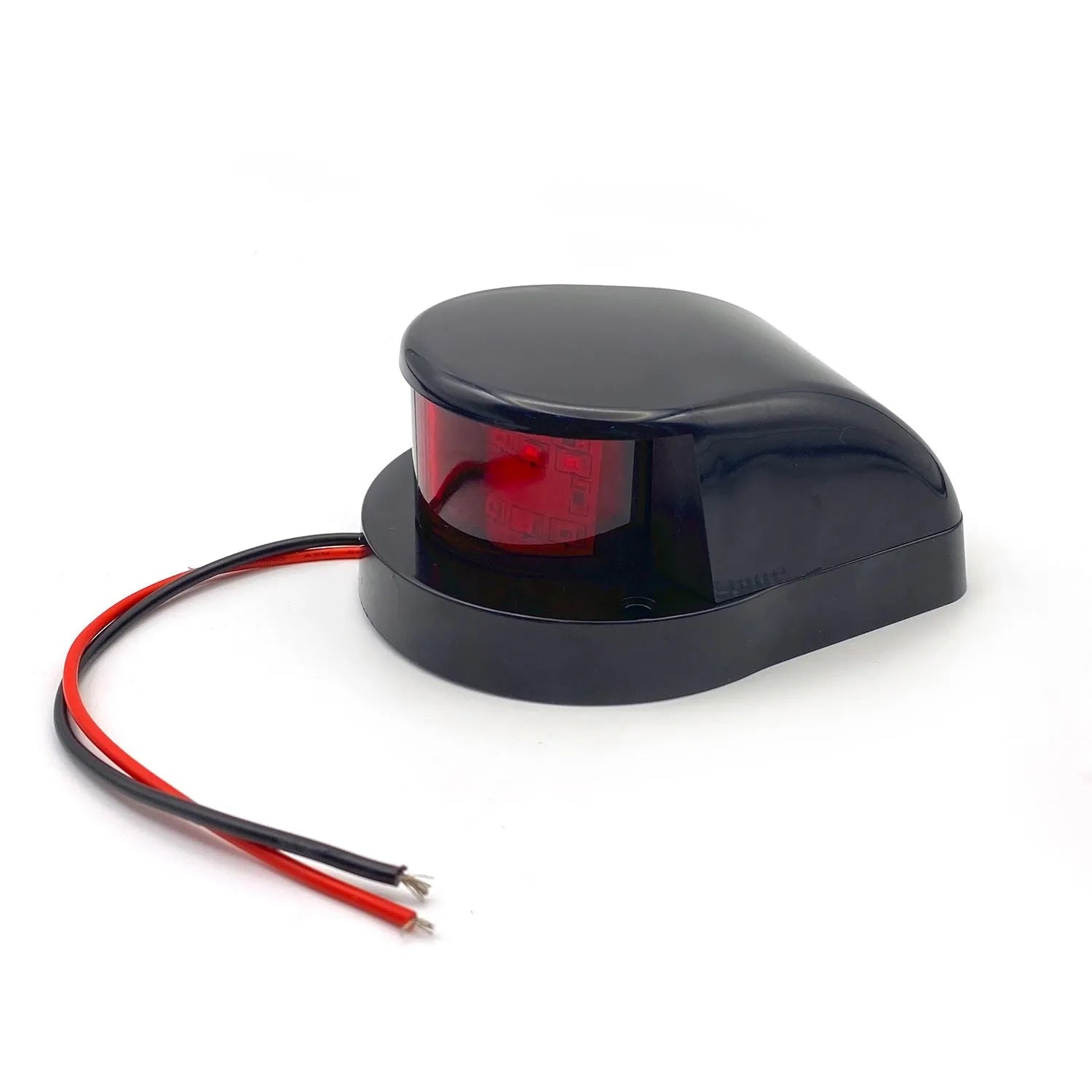 12LED marine navigation light compact 26x10mm black housing red green dual colour for yacht ship boat