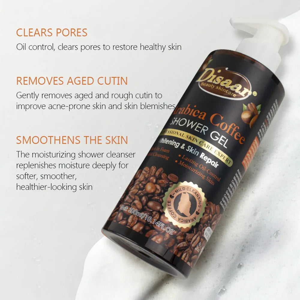300g moisturising bath cream tube with white oil and cocoa bean fragrance, 18.5x5.5cm