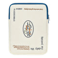 Cartoon velvet tablet storage bag with all-inclusive anti-drop cover for 9.7-11 inch tablets, letter inner liner.
