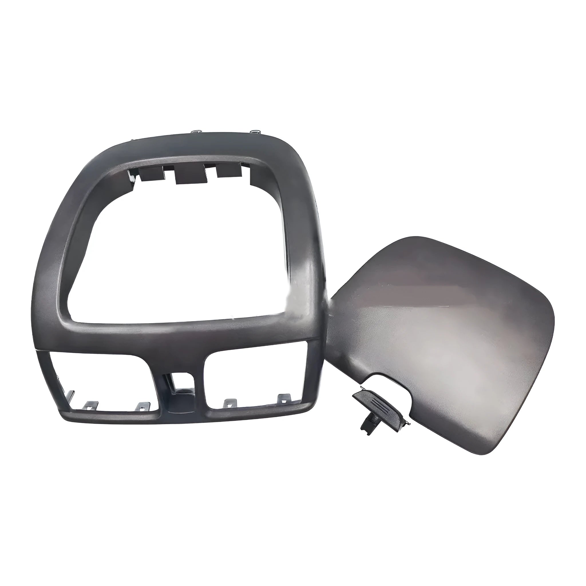 Black plastic instrument panel outlet face cover for Nissan, ABS material, 36 by 29 by 9 centimetres