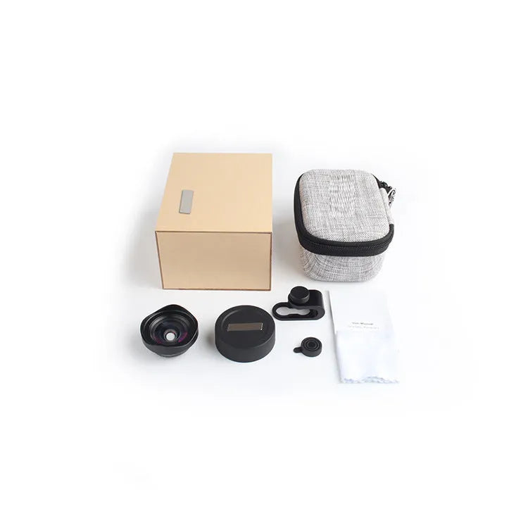 16mm wide angle mobile phone lens with aluminium clip and 0.5X magnification