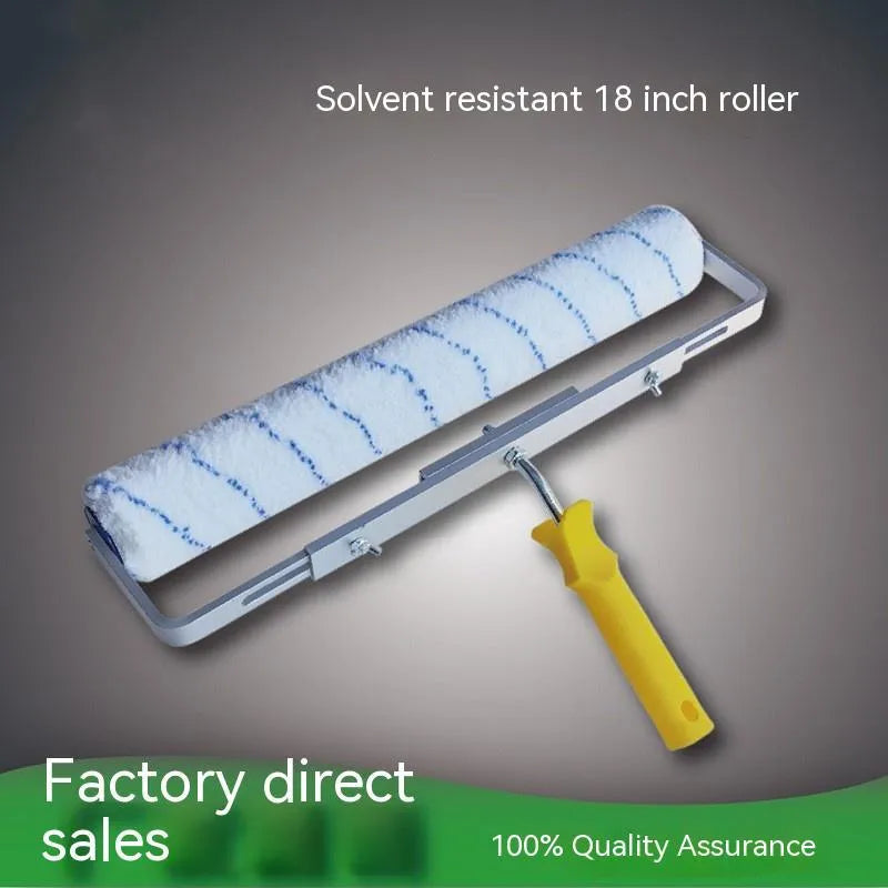 18-inch paint roller set with three brush head lengths: 6mm, 9mm, and 18mm hair options