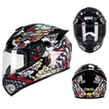 Dragon colour full-face motorcycle helmet with ABS shell for men and women winter commuting