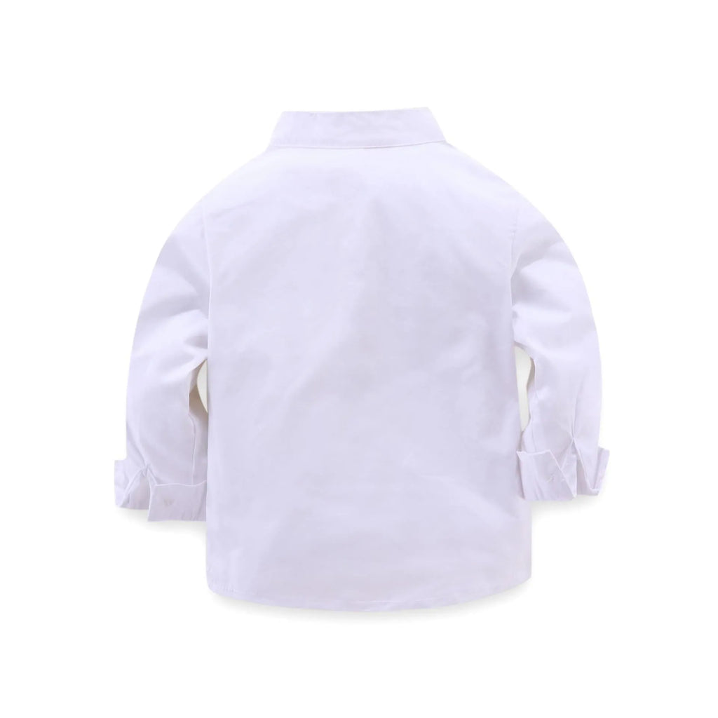 Blue plain European American style suit for a boy, suitable for heights 90cm to 130cm.