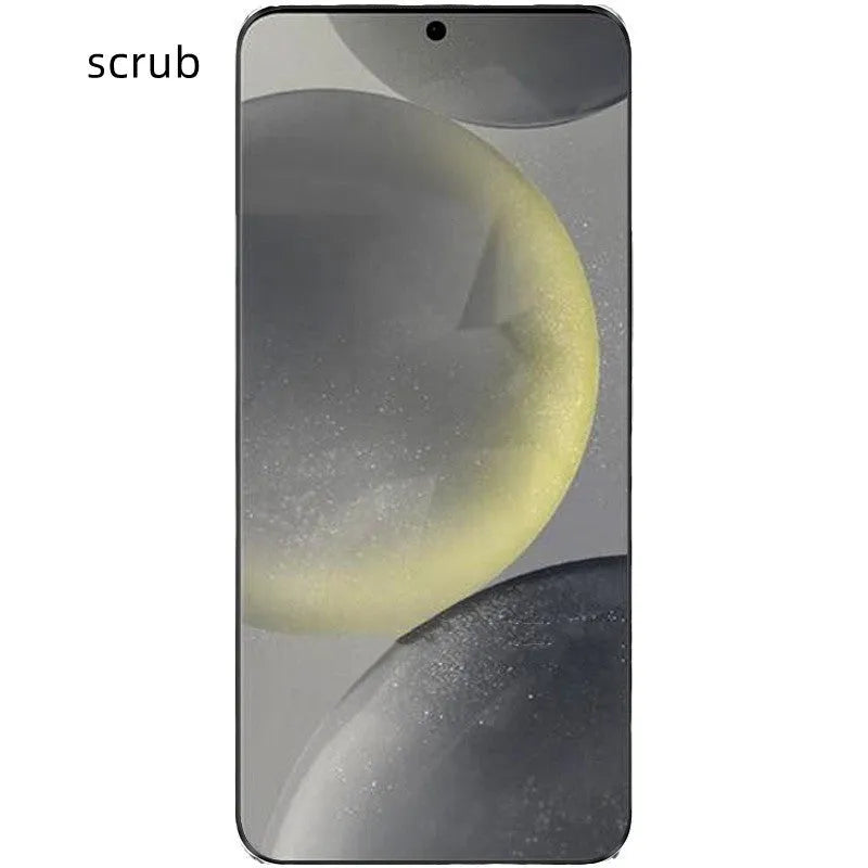 Samsung curved TPU screen protector in spyproof privacy finish on S24