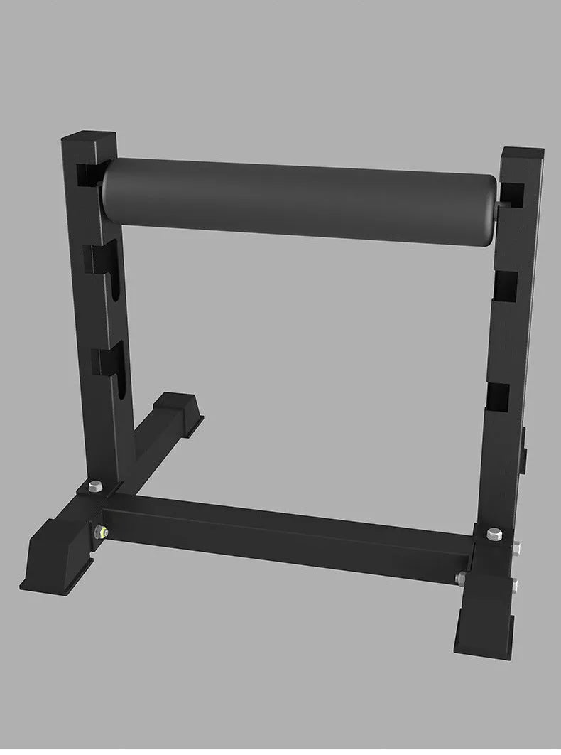 Black steel leg press trainer with split leg squat training frame, Type B fitness equipment