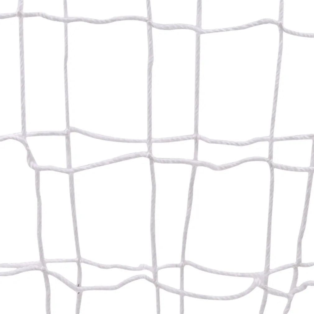 White football mesh net for foot basket row sports and table tennis, available in five sizes, 0.5 cm rope diameter