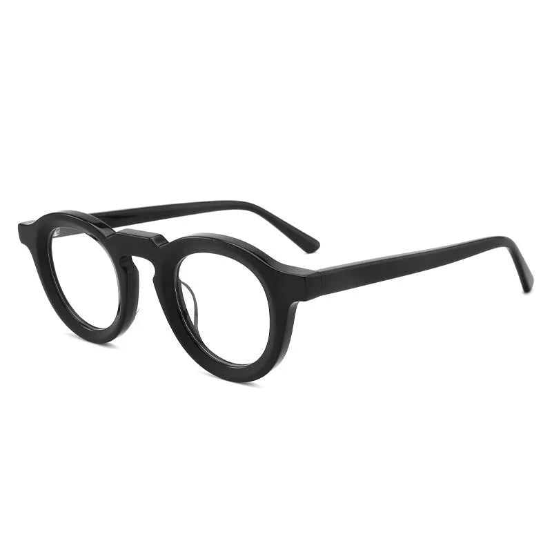 Rap style sunglasses with plate frame and thick sebum colour stitching in full rim box design