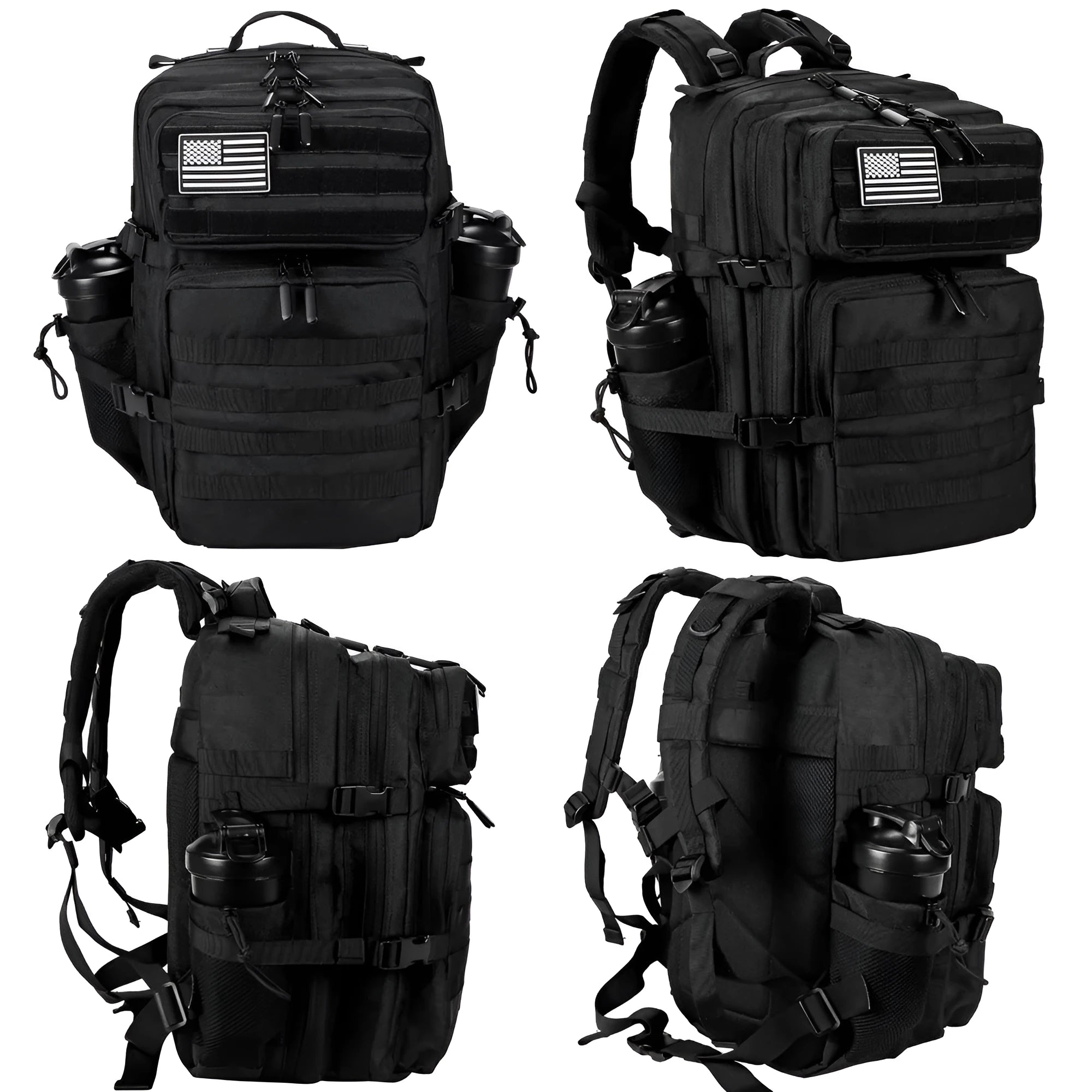 Large capacity waterproof Oxford fabric backpack for mountaineering hiking camping, multiple colours available