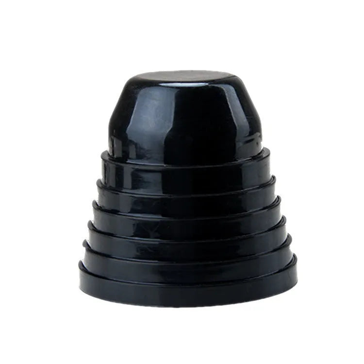 Black silicone dust cover for General Motors LED headlights measuring 90mm diameter