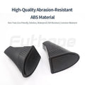 Two black ABS plastic storage bins designed for Tesla Model Y front door pockets.