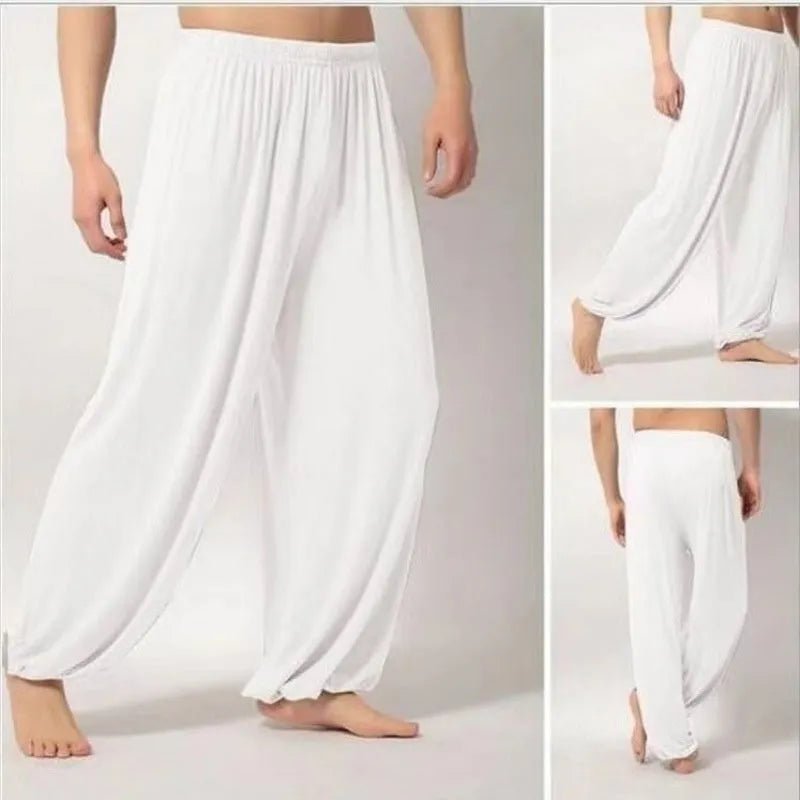Children's black high elasticity Sanda practice pants for martial arts.