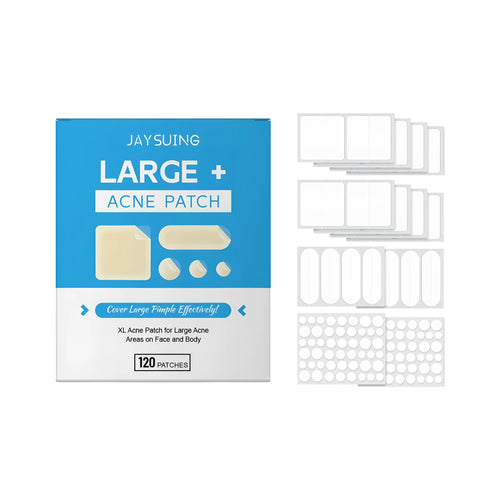 Pack of 120 hydrocolloid acne patches with tea tree oil and mint leaf formula
