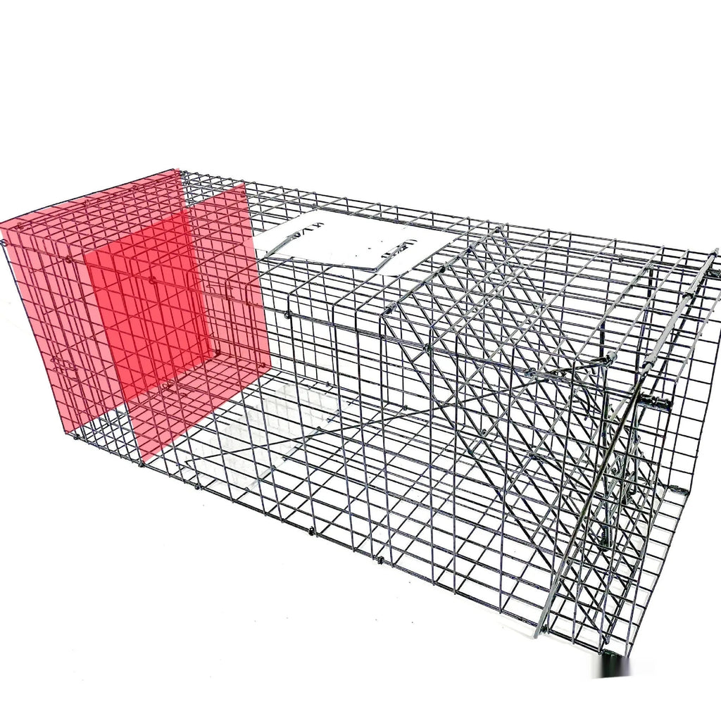 Fully automatic galvanized steel foldable cat trap cage with pedal mechanism